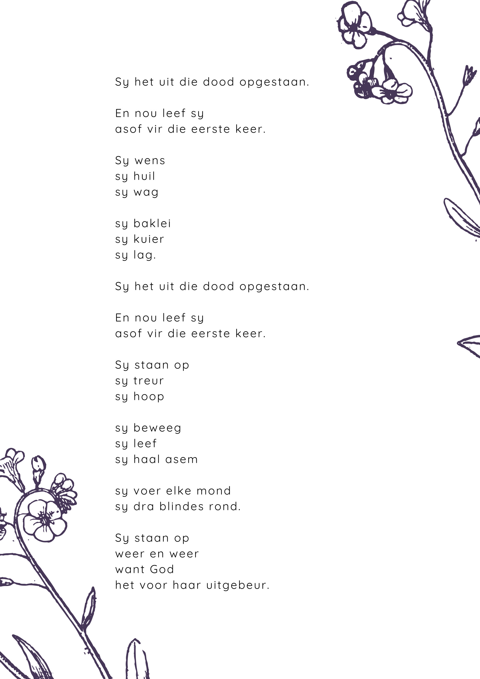 Funeral program page 19
